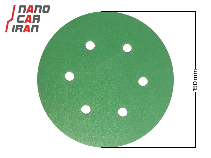 سنباده سایز ۱۵۰ میلی‌ متری ( ۶ اینچ ) سیا درجه زبری P280 SIA 150mm ( 6 inch ) Sanding Disc P280 Grit